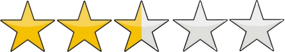 two and a half stars